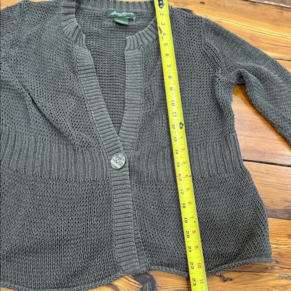Eddie Bauer Forest Green Knit Cardigan Size Large - Picture 7 of 10